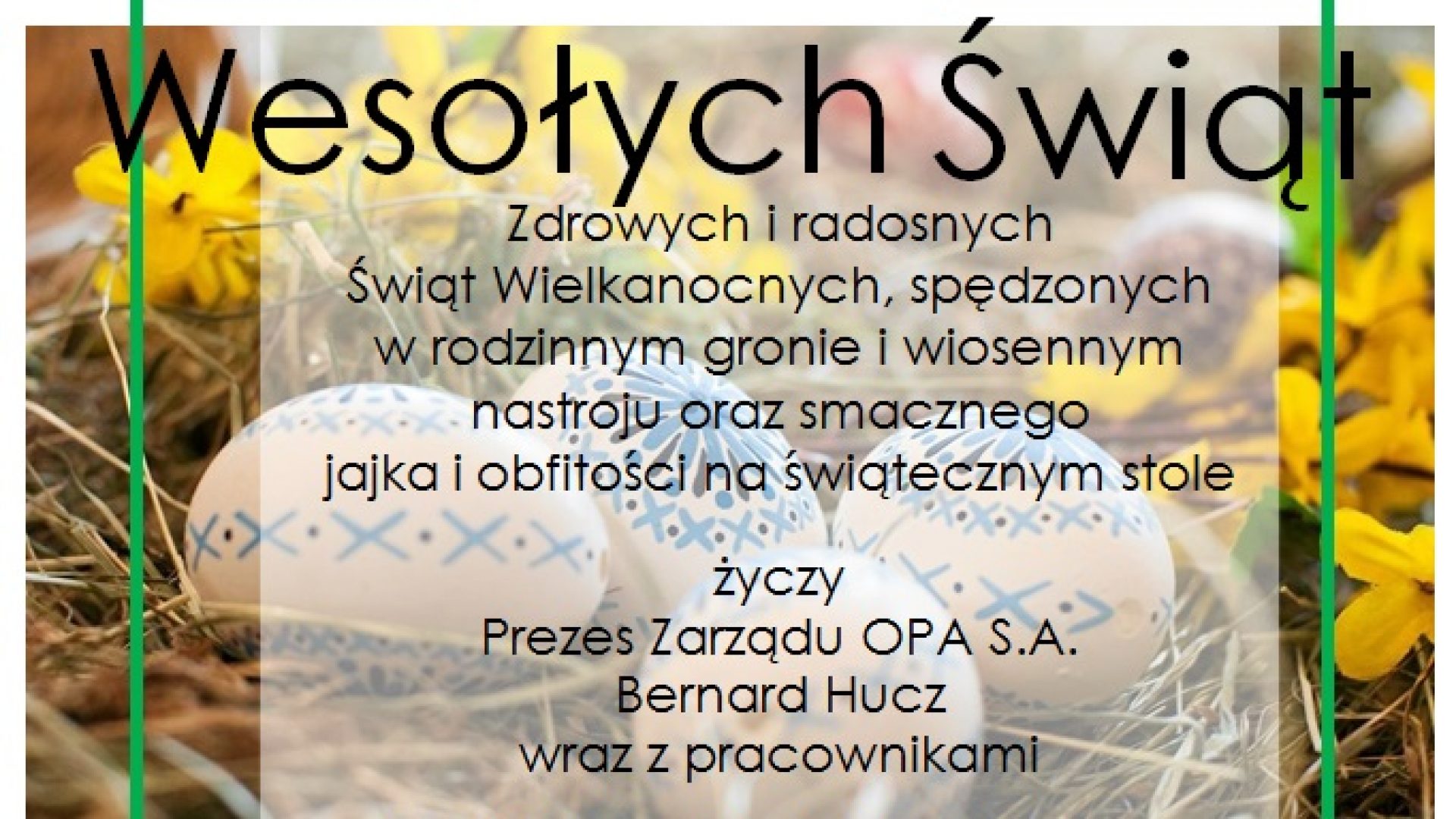 Życzenia Wielkanocne_Prezes Zarządu